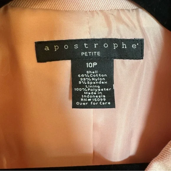 Apostrophe Light Pink Women's Blazer - Picture 2 of 4